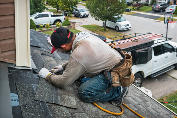 Professional Flat Roof Repair technician working in Blue Mounds, WI